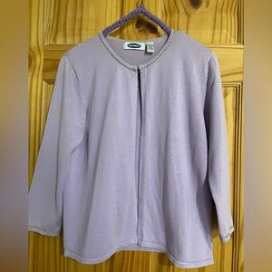 Old navy lavender cardigan size large